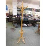 A modern bent wood style hatstand