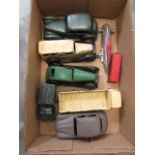 A box containing a quantity of die cast cars to include Dinky