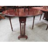 A late Victorian mahogany Sutherland table