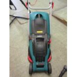 A Bosch electric lawnmower