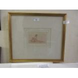 A framed and glazed Russell Flint print of 'Ms Jessica Warmheart'