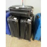+VAT Three Samsonite suitcasesCrack to one case. All moving parts appear functional, cannot