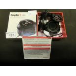 A boxed Spyder 5 Pro advanced monitor calibration unit