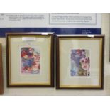 A pair of framed limited edition still life prints signed Sandi Grey