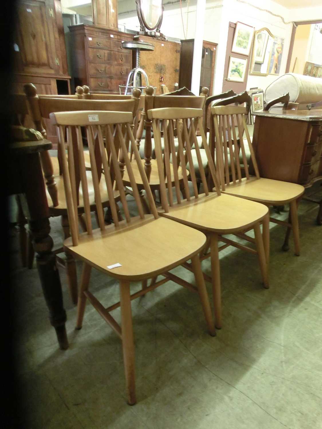 A set of three Ercol style chairs