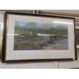 A framed and glazed limited edition print 'The Royal Train' No. 3 of 350, signed in pencil K W