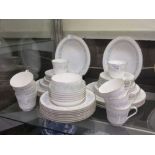 A selection of Royal Doulton 'Meadow Mist' ceramic tableware to include cups, saucers, bowls, etc
