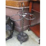 A metalwork Art Nouveaux stick stand