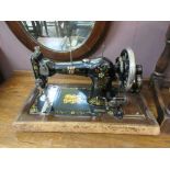 A cased Federation Family Machine manual sewing machine