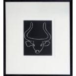 HENRI MATISSE 'Head of Bull', 1981, original linocut, from an edition of 100, from the 'Pasiphae'