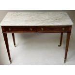 SIDE TABLE, BY EDWARDS & ROBERTS, 107cm W x 76cm H x 54cm D, late 19th century Sheraton revival,