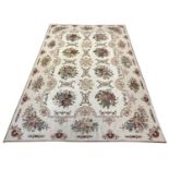 AUBUSSON NEEDLEPOINT CARPET, 275cm x 186cm.