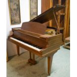 CHALLEN BABY GRAND PIANO, 130cm x 144cm x 97cm H, mid 20th century, mahogany case.