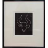 HENRI MATISSE 'Head of Bull', 1981, original linocut, from an edition of 100, from the 'Pasiphae'