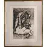 MICHAEL AYRTON (British, 1921-1975) 'Minotaur Full Grown', etching, numbered, framed.