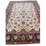 ANTIQUE PERSIAN TABRIZ CARPET 329cm x 237cm