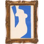 HENRI MATISSE 'Nu Bleu VII', signed in the plate, original lithograph from the 1954 edition after