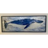 CONTEMPORARY SCHOOL, study of a whale, 120cm x 44cm