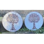 TREE WALL PLAQUES, 100cm x 100cm.