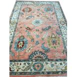 FINE CONTEMPORARY OUSHAK CARPET, 272cm x 187cm.