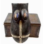 MAKONDE BODY MASK, Tanzania, dark wood, 75cm H.