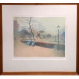 DEREK MYNOTT RBA NEAC (British, 1926-1994) 'Spring in the Park', lithograph, signed and numbered,