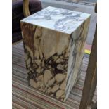 SIDE STAND, 30cm x 30cm x 51cm, contemporary, marble sheet construction.