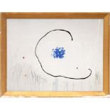 After JOAN MIRO 'Abstract - Blue', quadrichrome, 60cm x 80cm, frame and glazed.