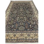 FINE PART SILK PERSIAN ISPHAHAN CARPET, 265cm x 160cm.