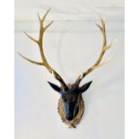 FAUX STAG TROPHY HEAD, 100cm x 78cm.