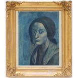 PABLO PICASSO 'Femme à la Meche', pochoir on Rives paper, signed in the plate, printed by Jacomet,