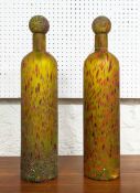 MURANO STYLE VESSELS, a pair, 51cm H. (2)