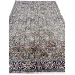 FINE PURE SILK TEHRAN DESIGN CARPET, 280cm x 180cm.