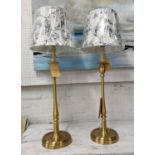 LAUREN RALPH LAUREN HOME TABLE LAMPS, a pair, floral shades, 85cm H. (2)