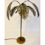 MAISON JANSEN STYLE TABLE LAMP, 80cm H x 48cm diameter, in the form of a palm tree, of