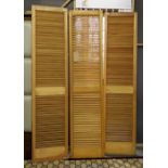 ARCHITECTURAL LOUVRE SCREENS, a set of eight, 46cm x 198cm. (8)