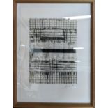 CHARLOTTE MORGAN 'Linear Compositions', a set of three giclée prints, 57.5cm x 46.5cm, framed and