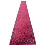 FINE BOKHARA DESIGN LONG RUNNER, 665cm x 78cm.