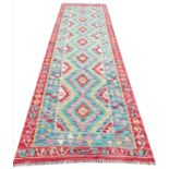 FINE ANATOLIAN KILIM RUNNER, 290cm x 86cm.