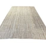 WOVEN JUTE CARPET, 380cm x 252cm.