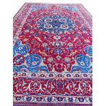 ANTIQUE PERSIAN SAFAVID DESIGN TABRIZ CARPET, 440cm x 285cm.