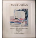 DAVID HOCKNEY 'Still Life, Taj Hotel, Bombay 1977', offset lithograph in colours, exhibition