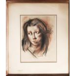 PATRICK FERGUSON MILLARD (British, 1902-1977) 'Portrait of an Actress', crayon, signed and
