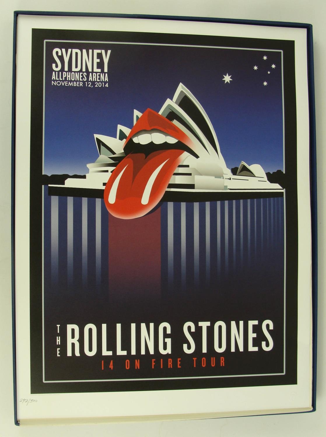 ROLLING STONES '14 on FIRE' BOX SET, of 13 lithographic posters from the 2014 Australia and New - Image 15 of 21