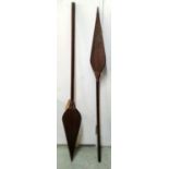 DOUALA PADDLES, a pair, from Cameroon. (2)