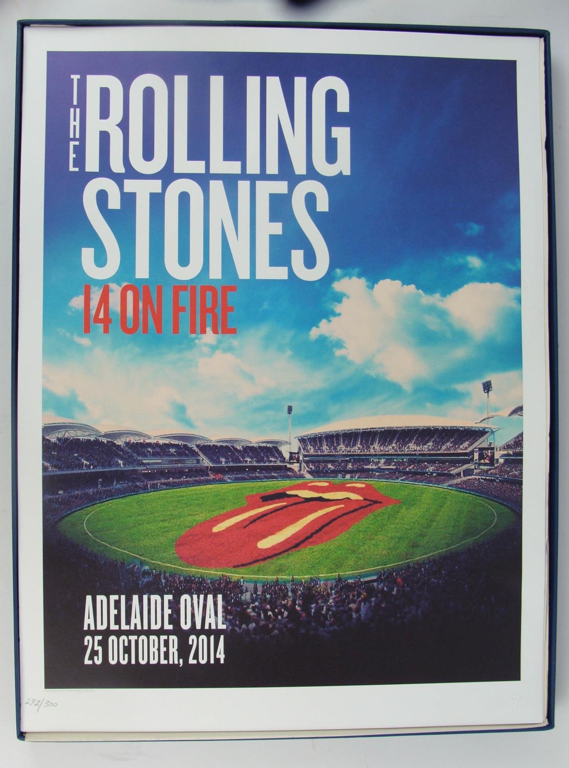 ROLLING STONES '14 on FIRE' BOX SET, of 13 lithographic posters from the 2014 Australia and New - Image 11 of 21