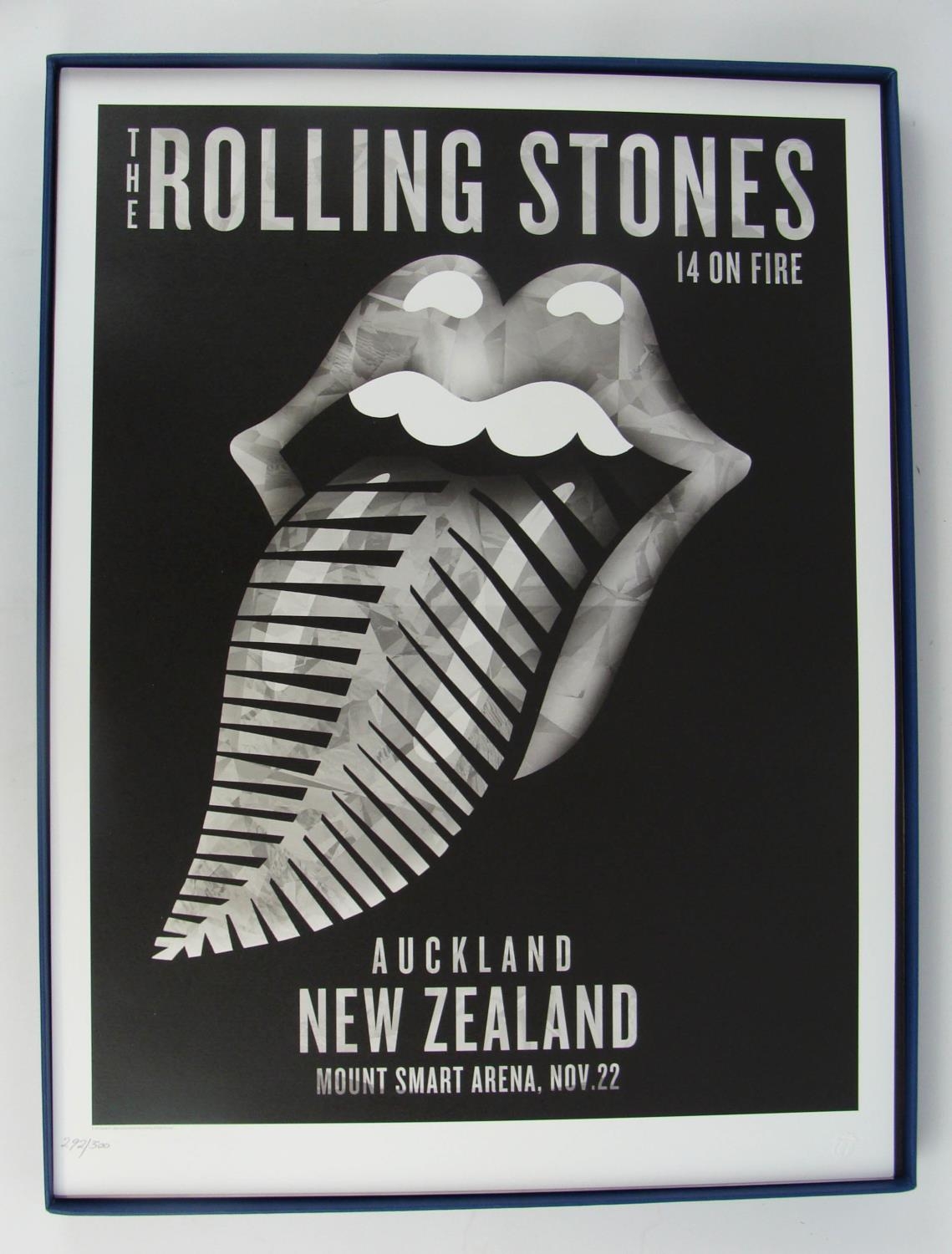 ROLLING STONES '14 on FIRE' BOX SET, of 13 lithographic posters from the 2014 Australia and New - Image 20 of 21