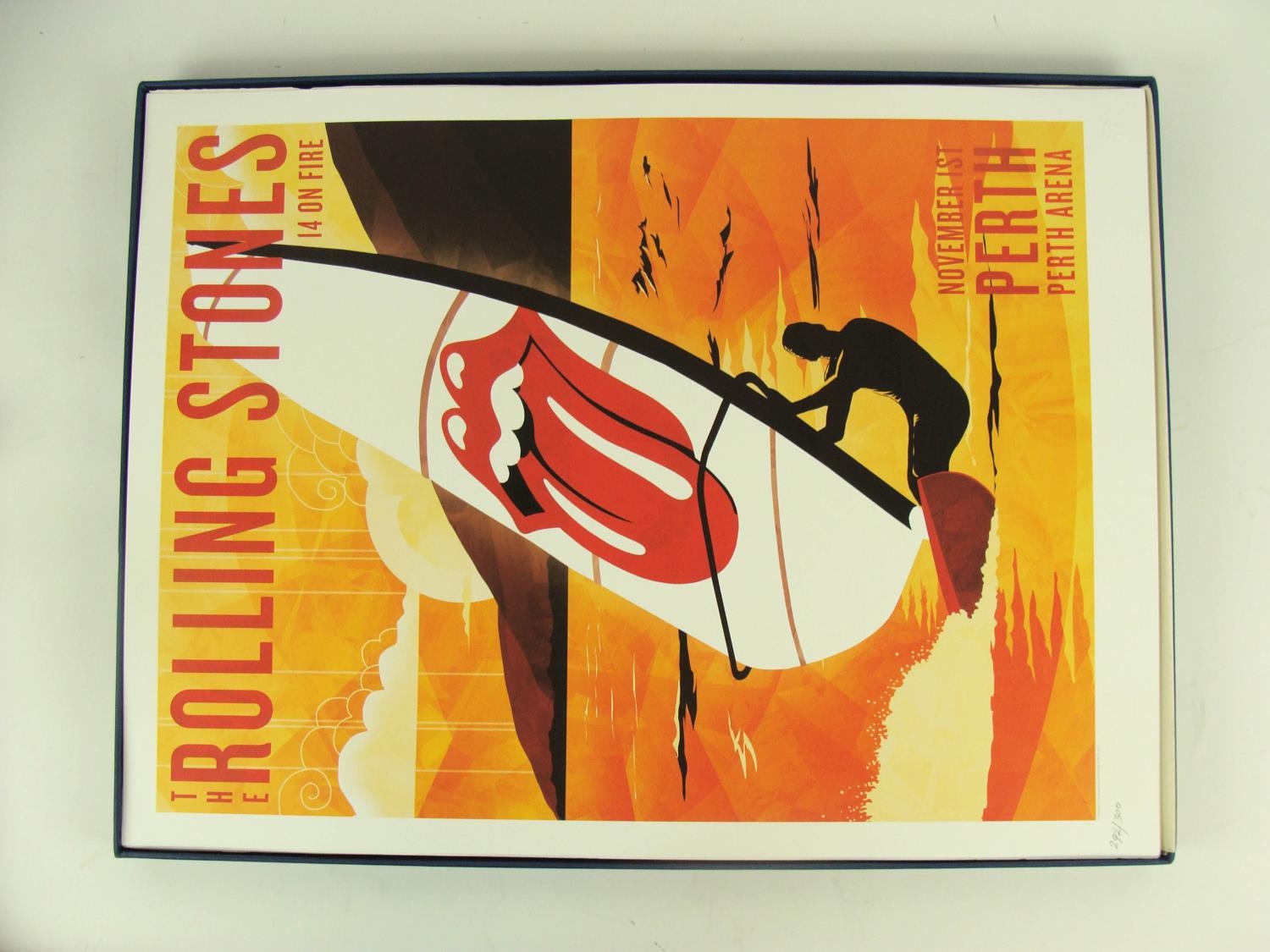 ROLLING STONES '14 on FIRE' BOX SET, of 13 lithographic posters from the 2014 Australia and New - Image 8 of 21