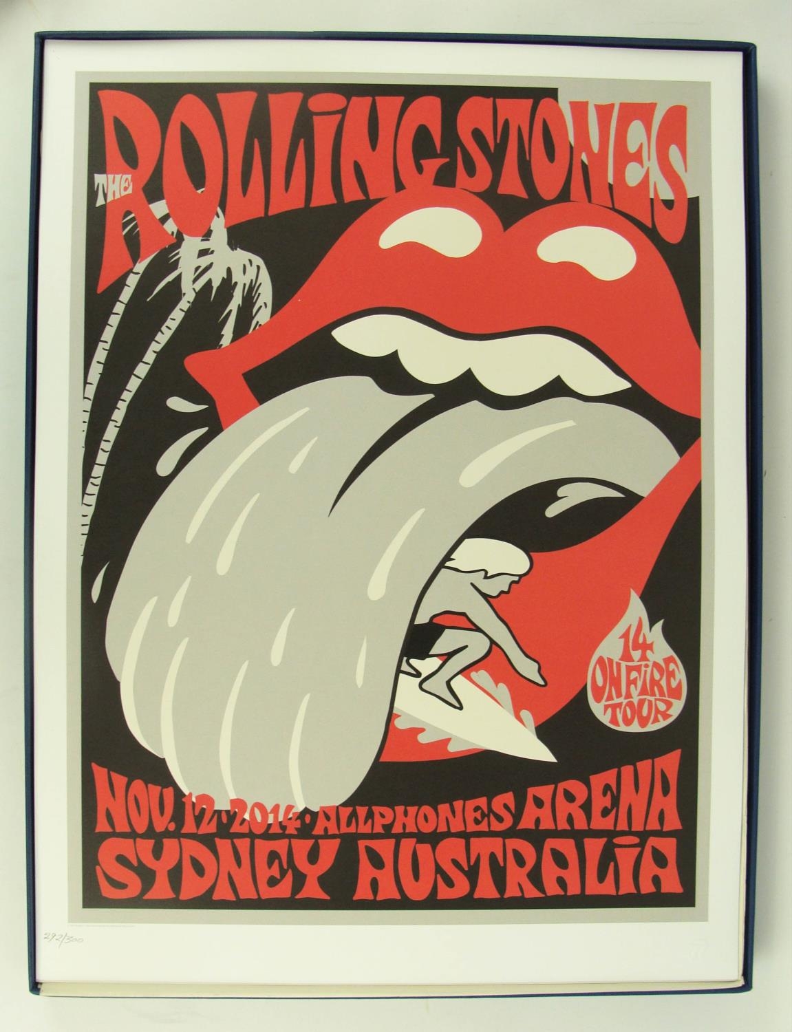 ROLLING STONES '14 on FIRE' BOX SET, of 13 lithographic posters from the 2014 Australia and New - Image 13 of 21