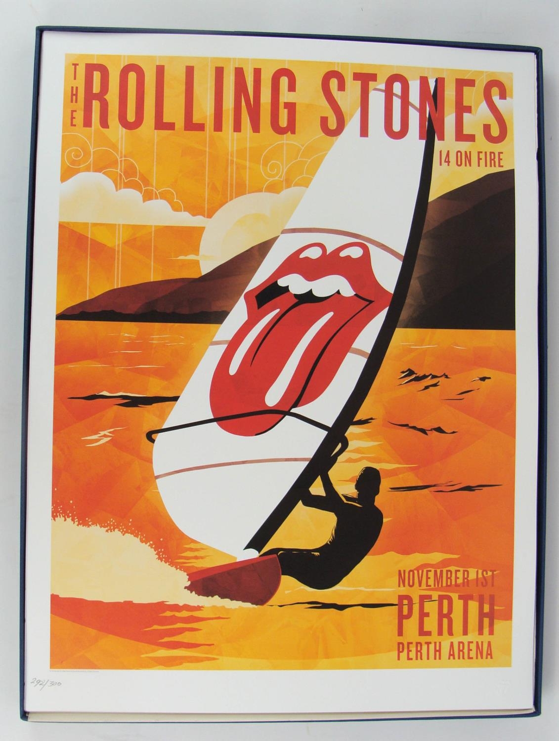 ROLLING STONES '14 on FIRE' BOX SET, of 13 lithographic posters from the 2014 Australia and New - Image 7 of 21